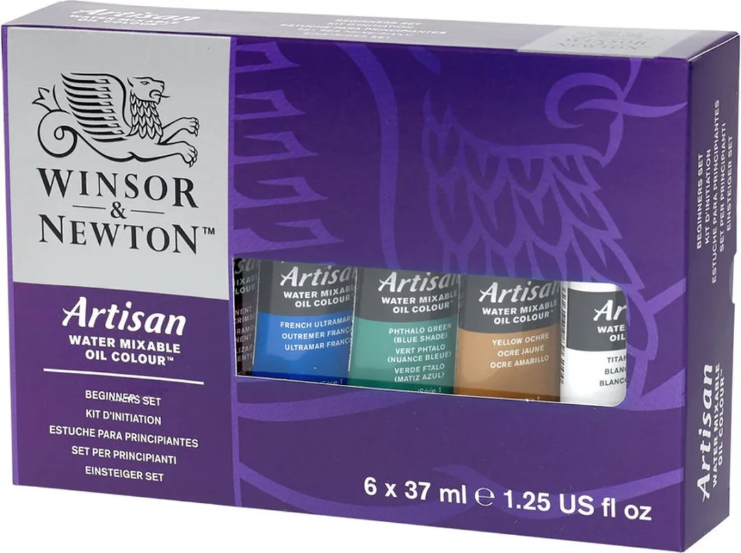 Winsor & Newton Artisan Watermengbare Olieverfset 6x37ml