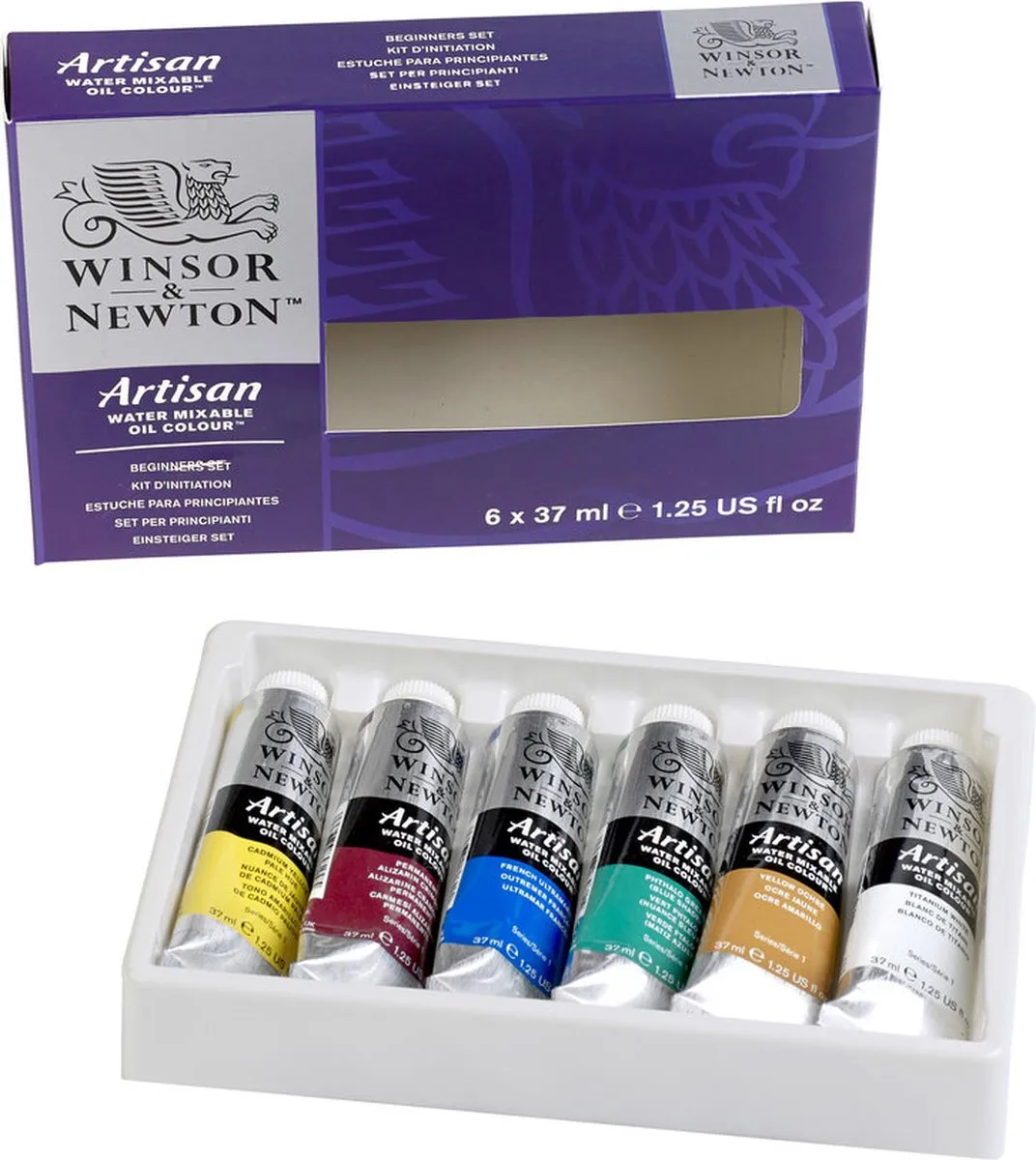 Winsor & Newton Artisan Watermengbare Olieverfset 6x37ml