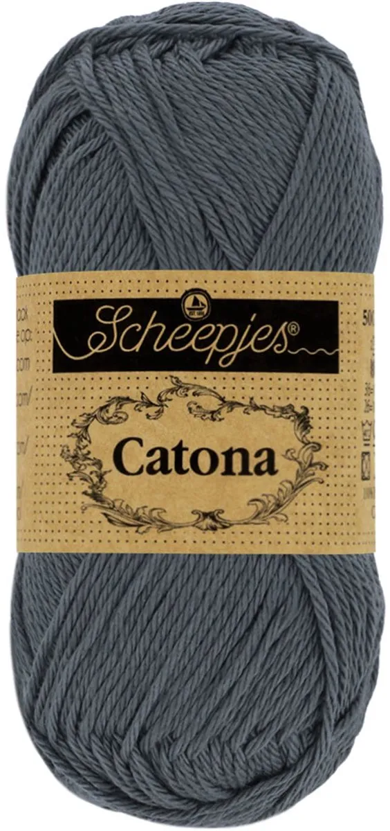 Scheepjes Catona Wol - 25g - Charcoal