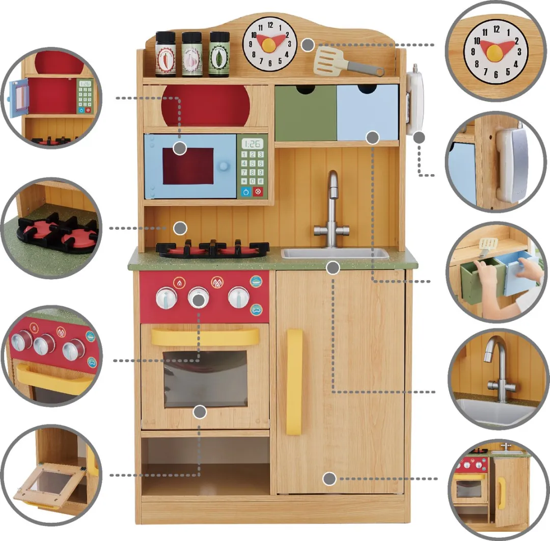 Teamson Kids Houten Speelkeuken - Meerkleurig