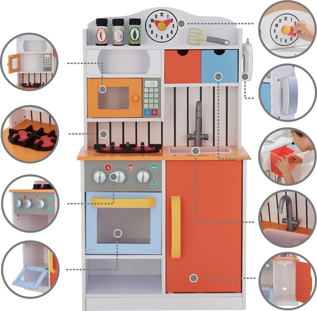 Teamson Kids Houten Speelkeuken - Meerkleurig