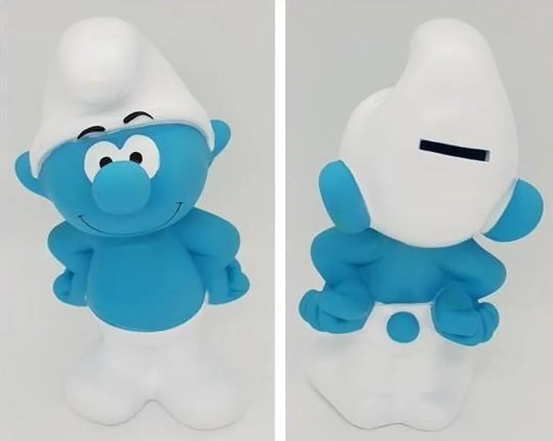 Plastoy Spaarpot Smurf - Blauw