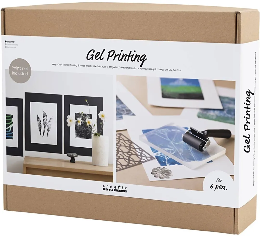 Creativ Company Mega Creatieve Box Gelprinten - Multicolor