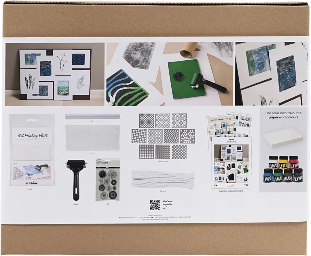 Creativ Company Mega Creatieve Box Gelprinten - Multicolor