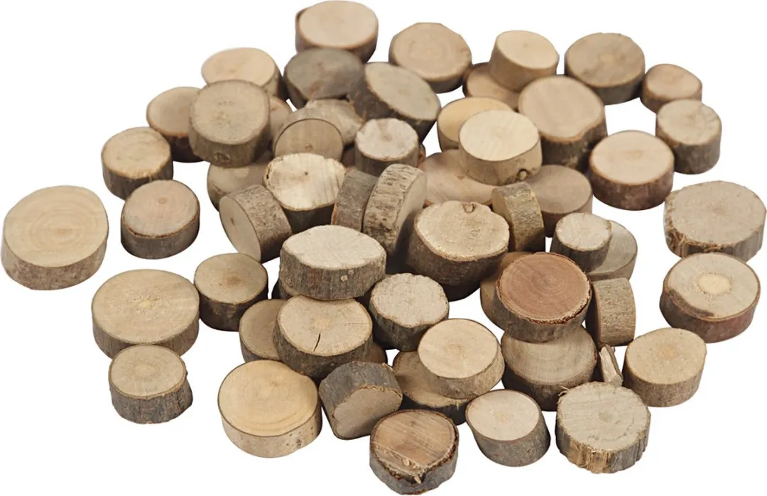 Creativ Company Houten Schijven 25g - Naturel