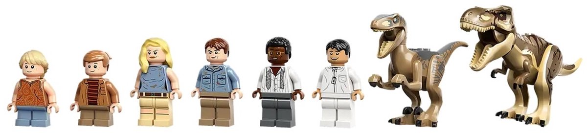 LEGO Jurassic World Jurassic Park Bezoekerscentrum: T. rex & raptor aanval Set - 76961