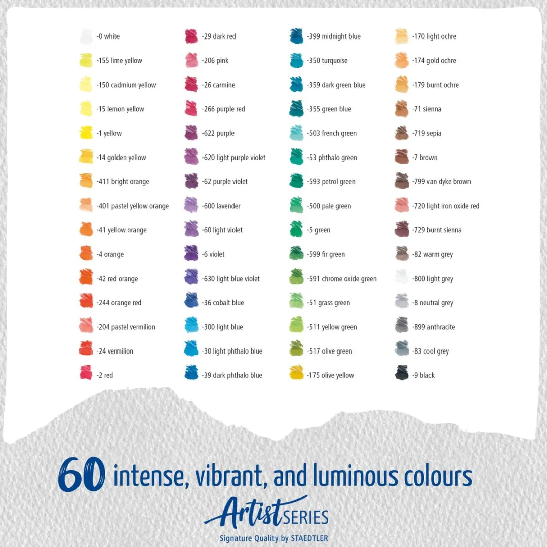 STAEDTLER Mars Lumograph Aquarel 60 Potloden - Grijs