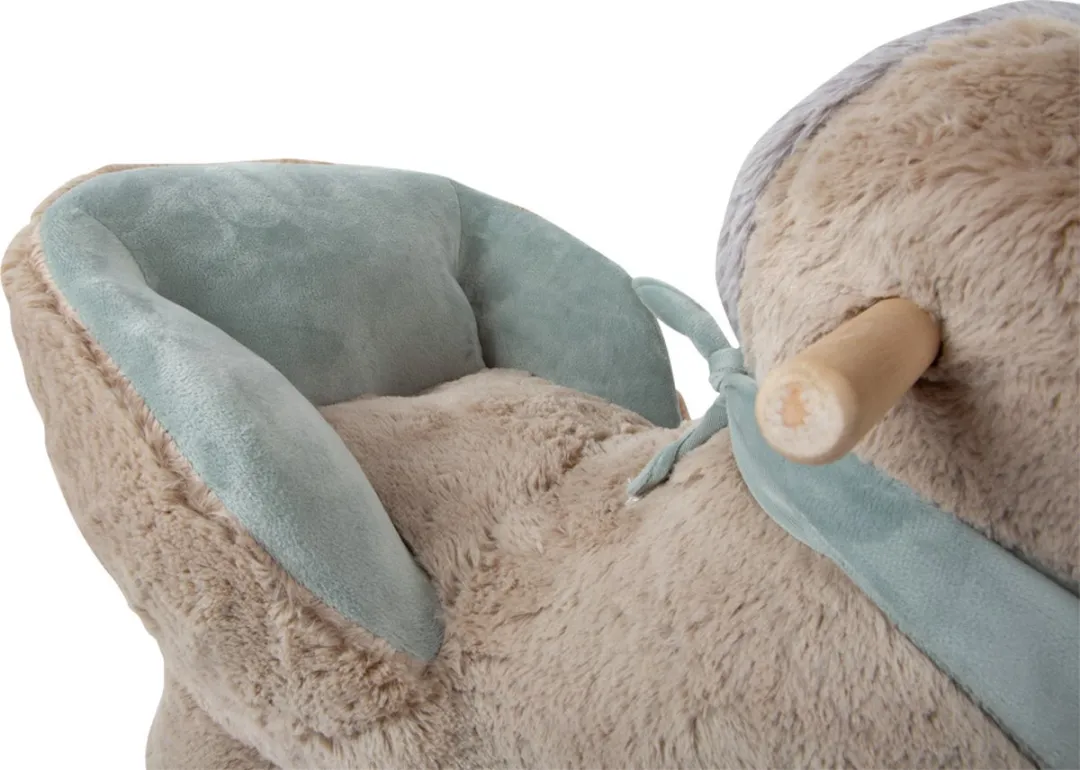 Small Foot Houten Hobbel Ezel met Stoel 12210 - Beige/Groen