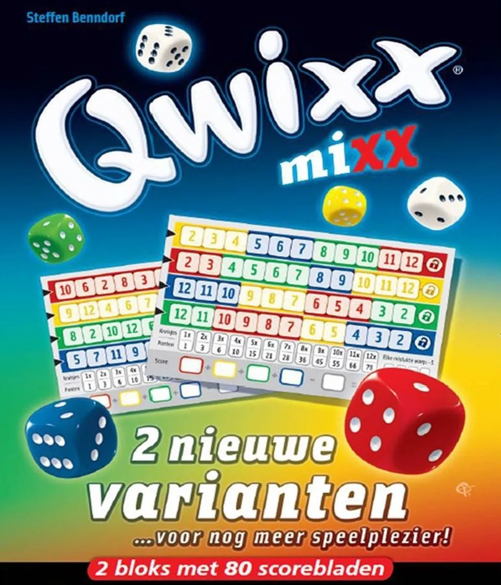 White Goblin Games Qwixx Mixx Dobbelspel - 2-5 spelers - MPN 314121