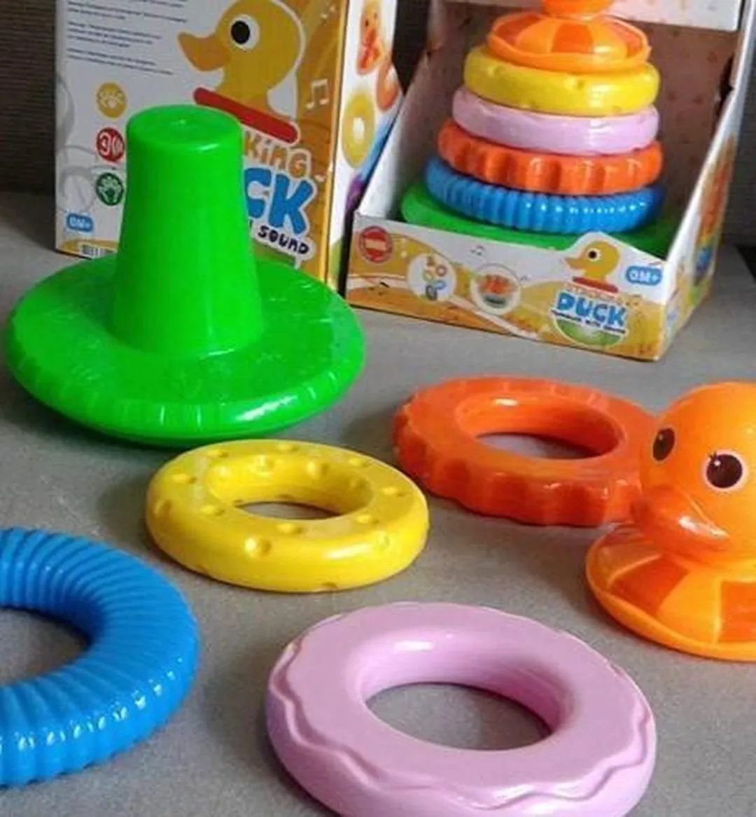 Toi-Toys Eend Tuimelaar met Geluid - 5 Kleuren