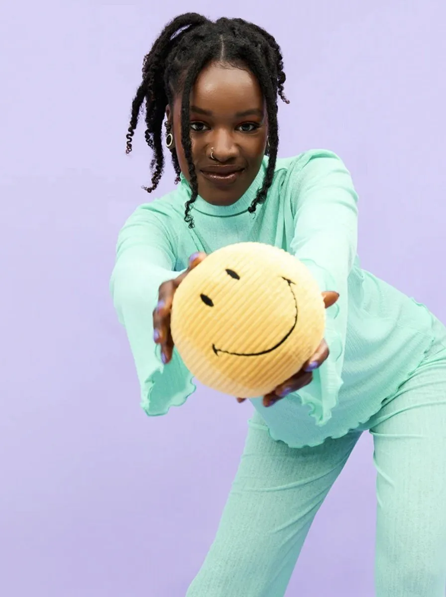 Bon Ton Toys Smiley Knuffel Corduroy - Geel 13cm