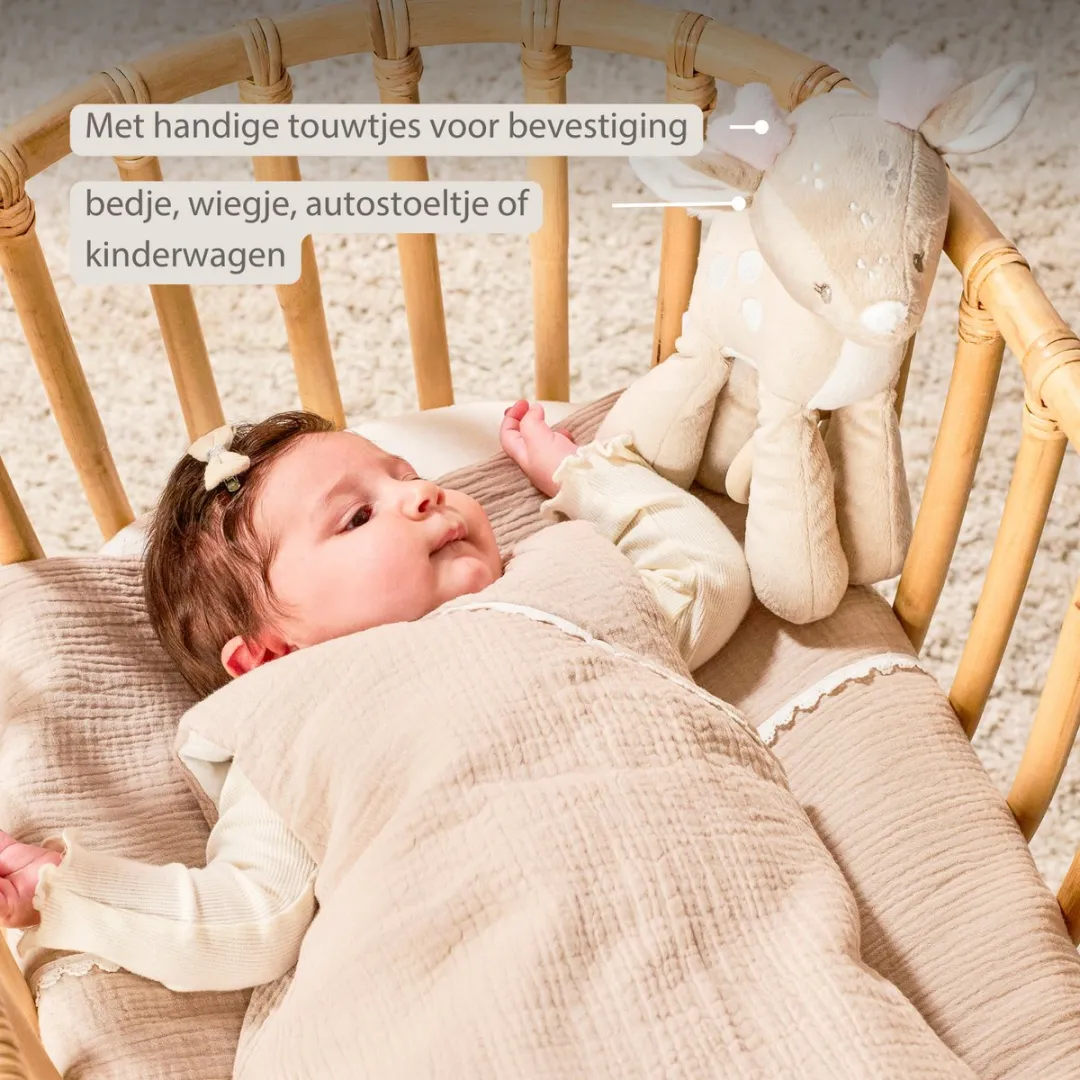 Nattou FanFan Muziekknuffel Hertje 25cm - Beige