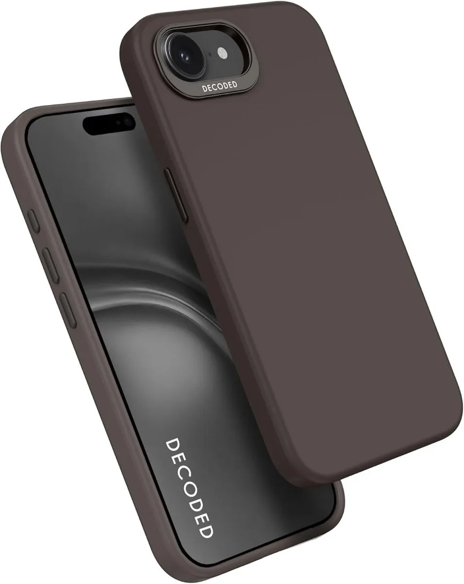Decoded Siliconen Hoesje iPhone 16e D25IPOSEBCS9CL - Donker Grijs