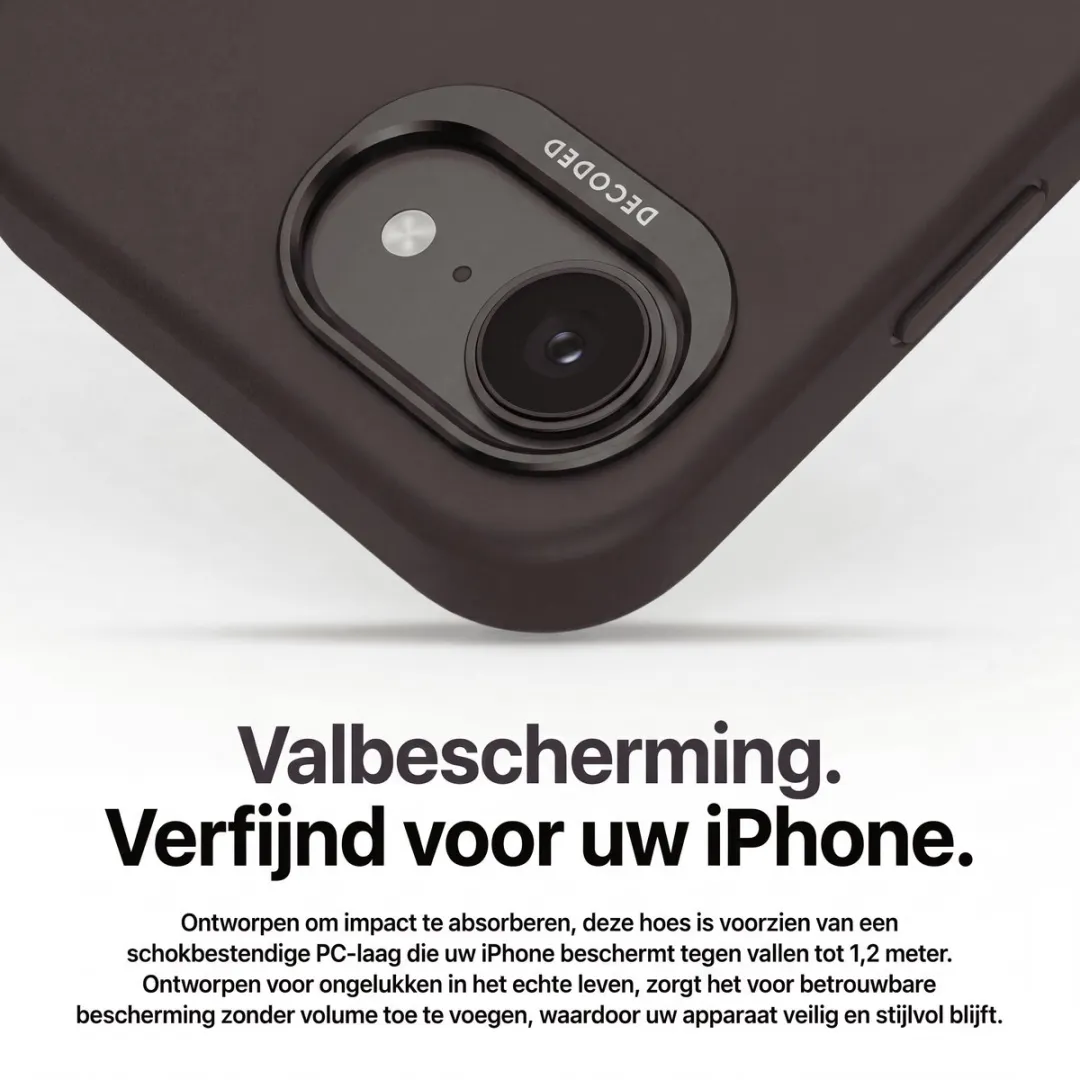 Decoded Siliconen Hoesje iPhone 16e D25IPOSEBCS9CL - Donker Grijs