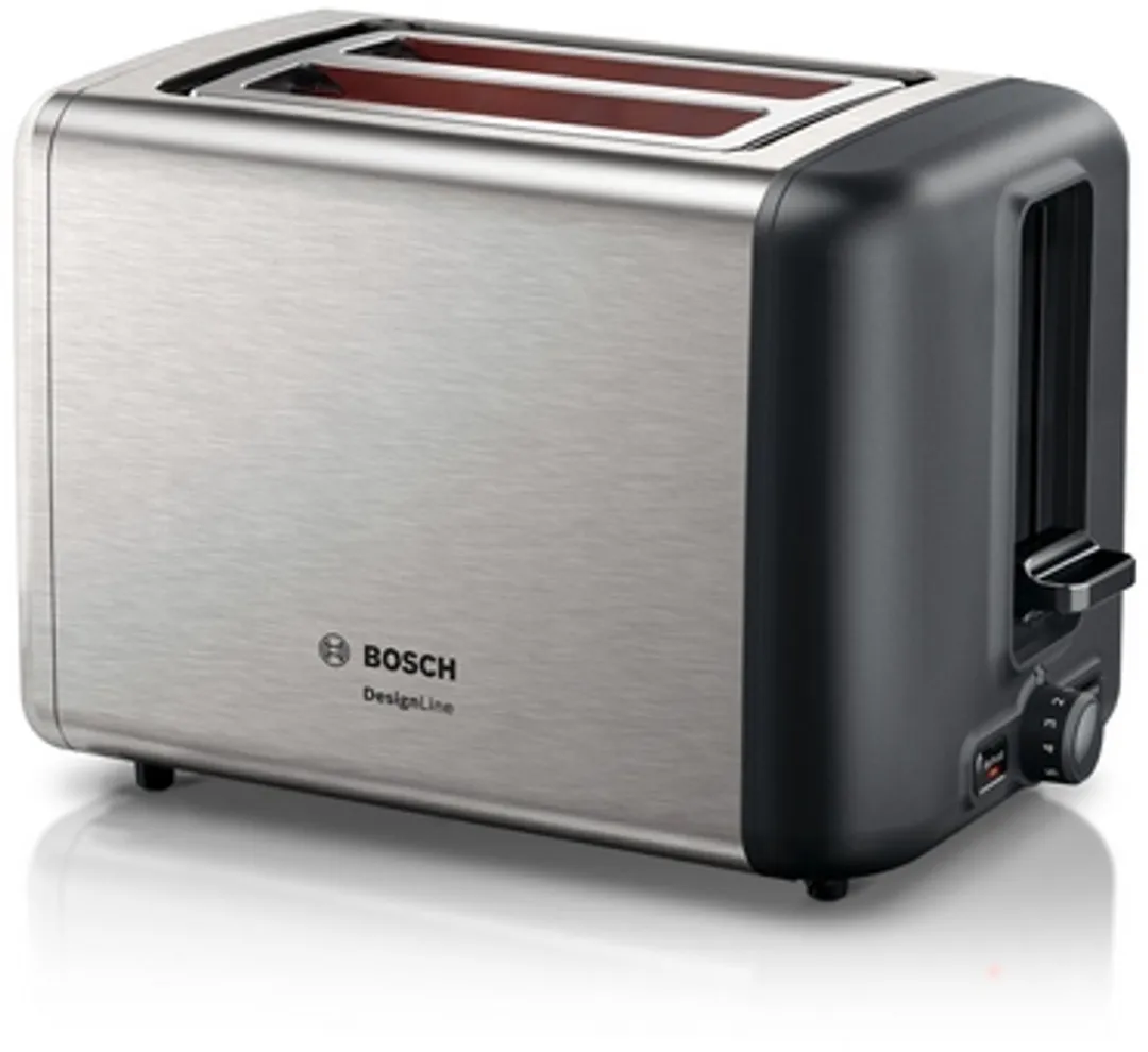Bosch Designline TAT3P420 Broodrooster 2 Sneden - 970W - Roestvrijstaal