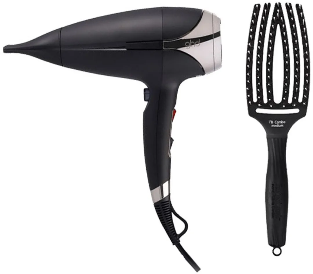 GHD Helios Föhn Olivia Garden Fingerbrush Combo