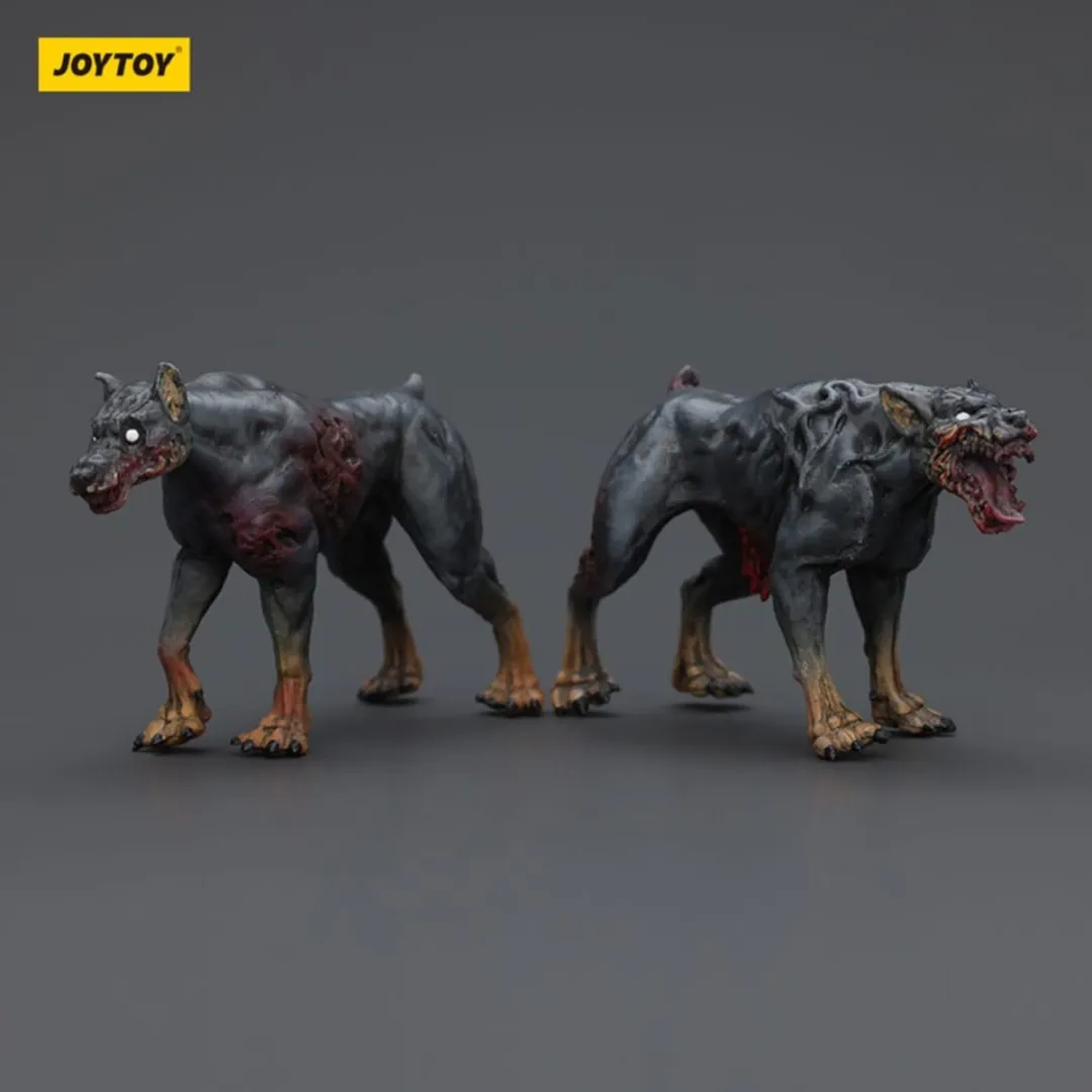 Joy Toy Zombie Dark Source Action Figuur 2-Pack Politiehonden 8cm - Multi - afbeelding 6 van 6
