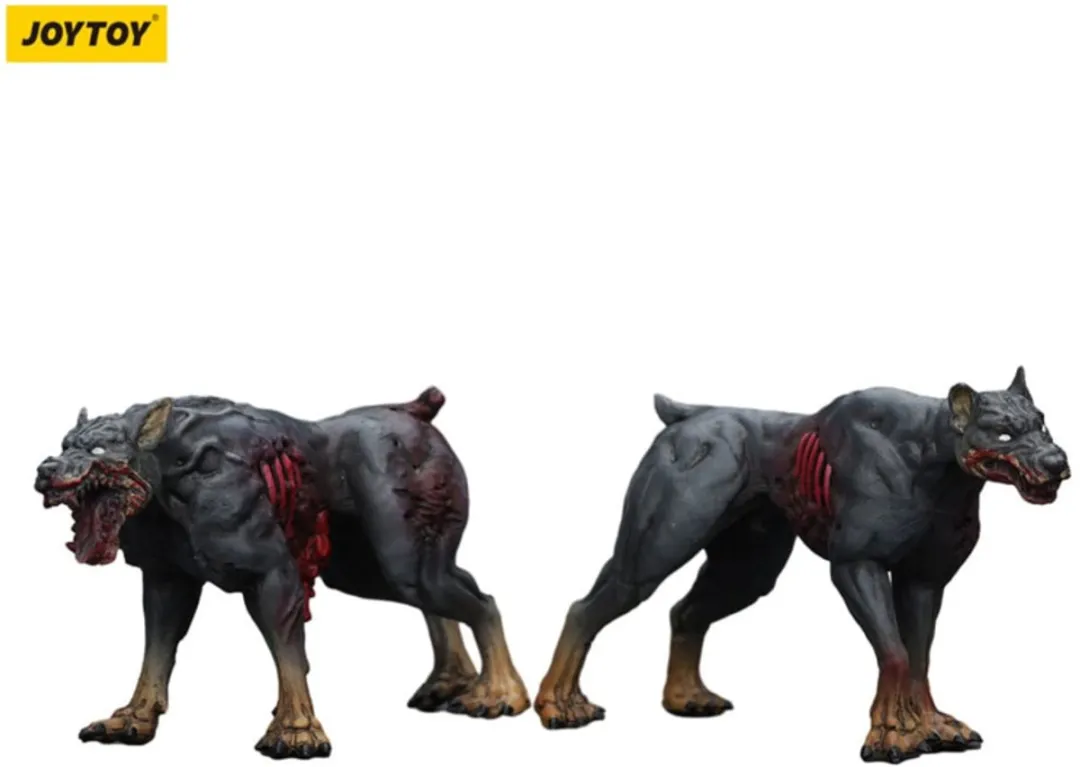 Joy Toy (CN) Zombie Dark Source Action Figuur 2-Pack Police Dogs 8 cm Action Figuur
