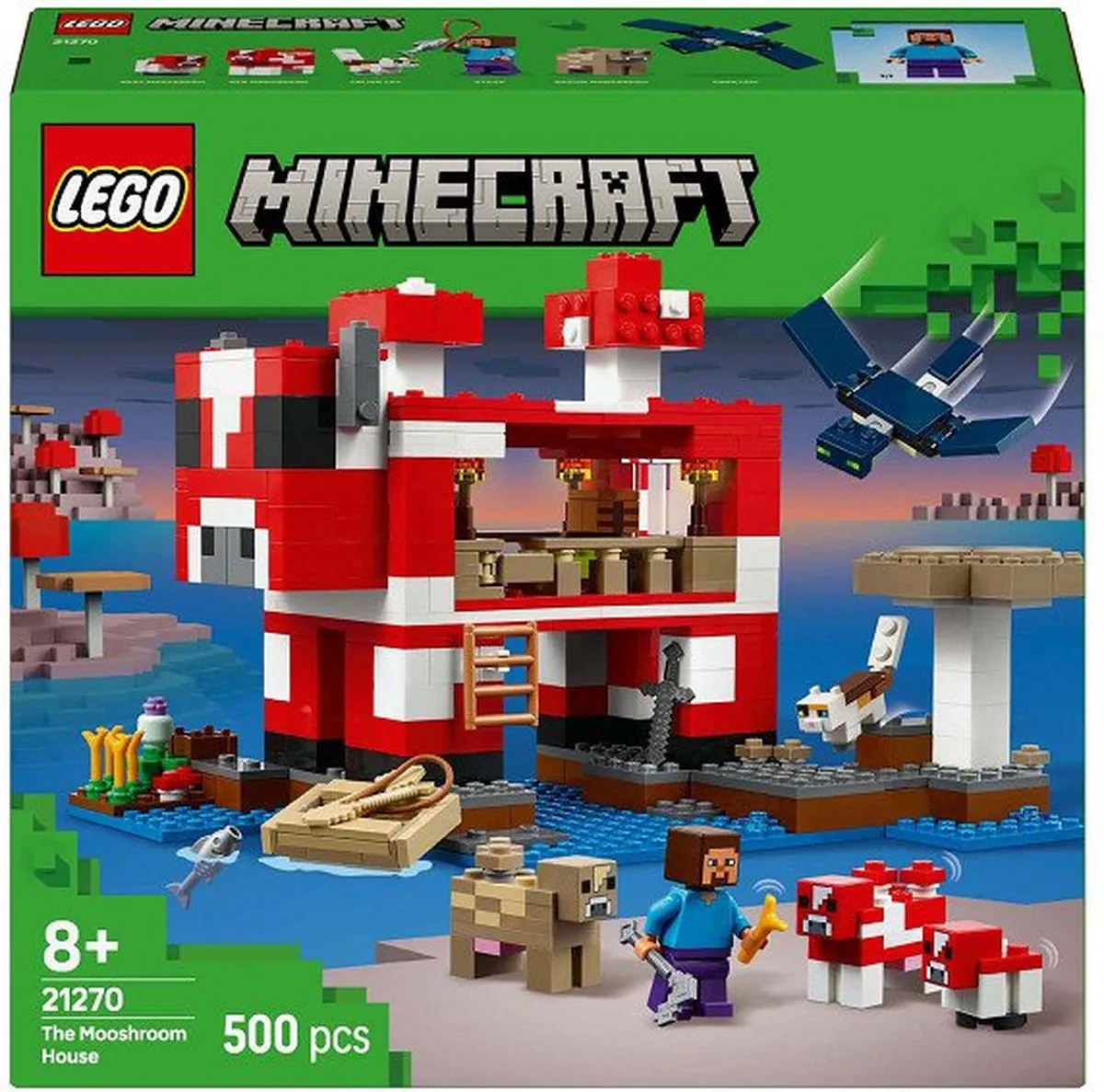 LEGO Minecraft Het Mooshroom Huis 21270 - 500 Stenen