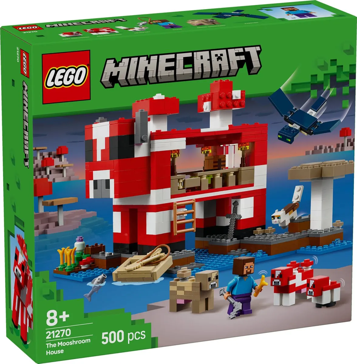 LEGO Minecraft Het Mooshroom Huis 21270 - 500 Stenen - afbeelding 6 van 6