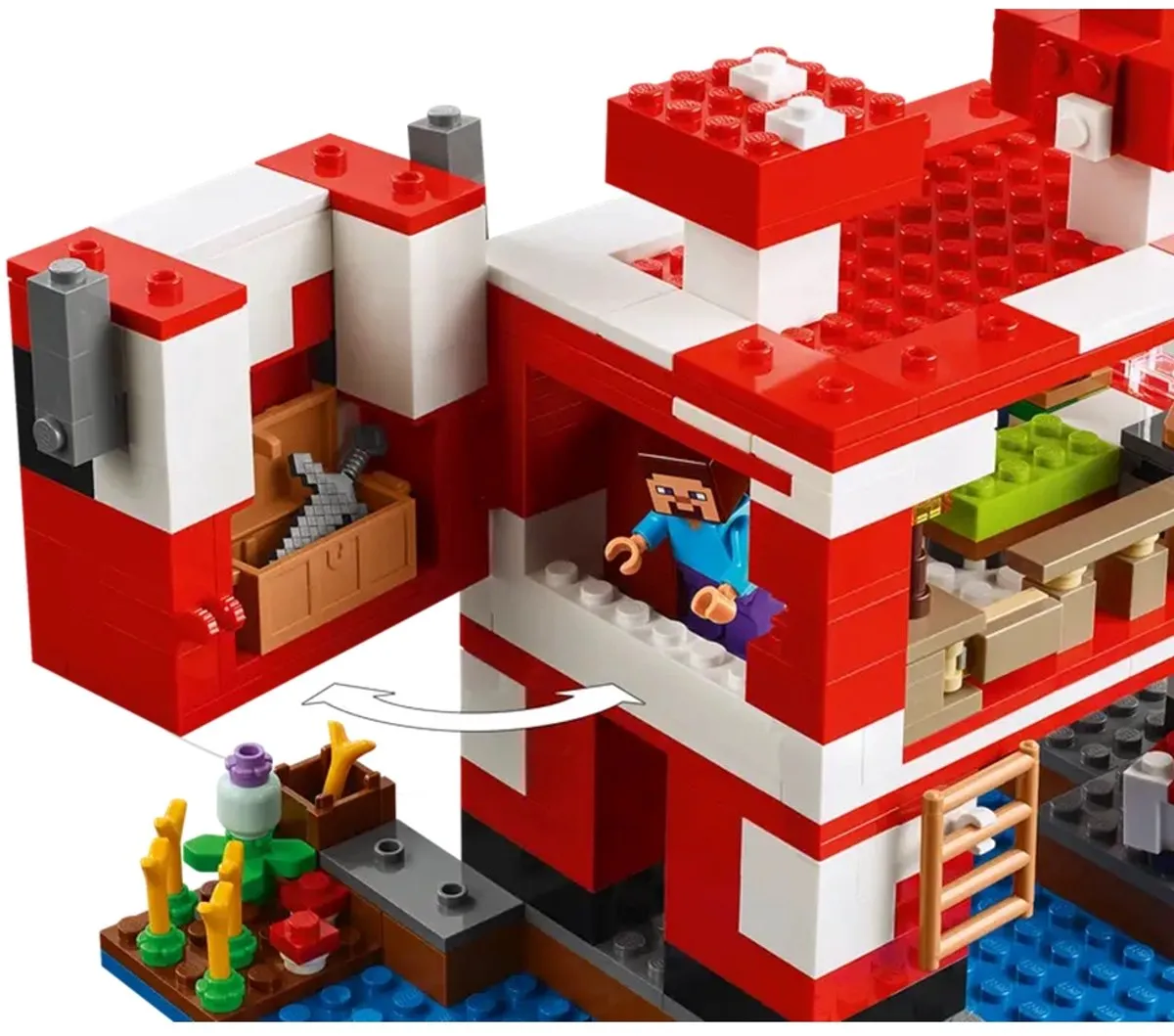LEGO Minecraft Het Mooshroom Huis 21270 - 500 Stenen