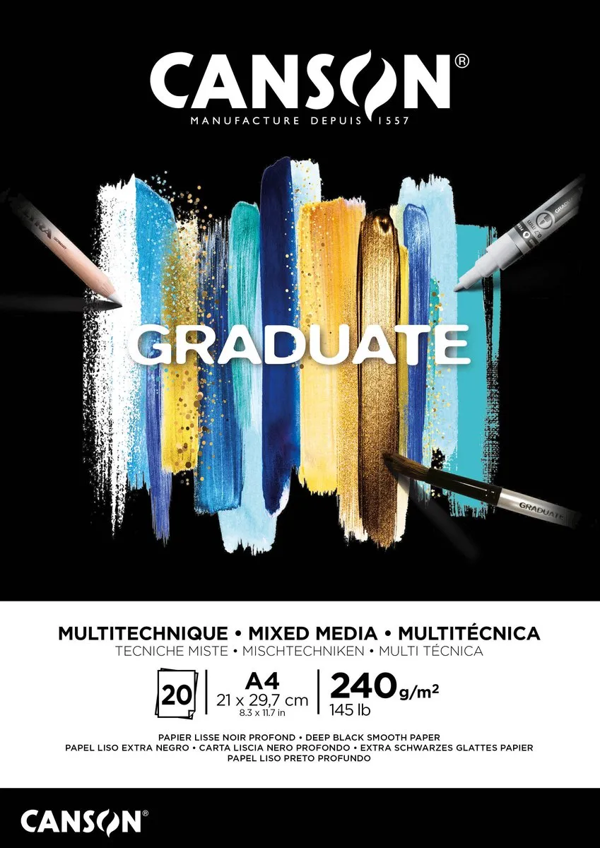 Canson Graduate Mixed Mediapapier 240g A4