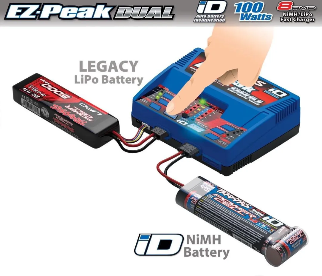 Traxxas ID Duo EZ Peak Lader - Blauw