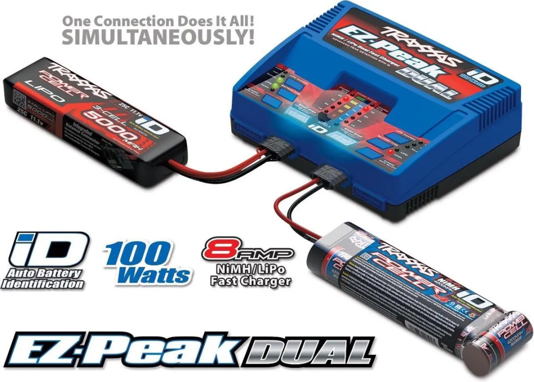 Traxxas ID Duo EZ Peak Lader - Blauw