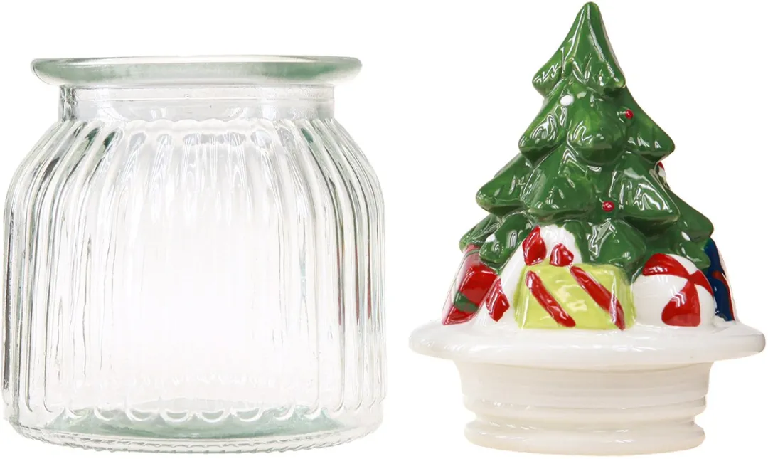 Kaemingk Kerstbonboniere Snoeppot 20cm - 2 Stuks