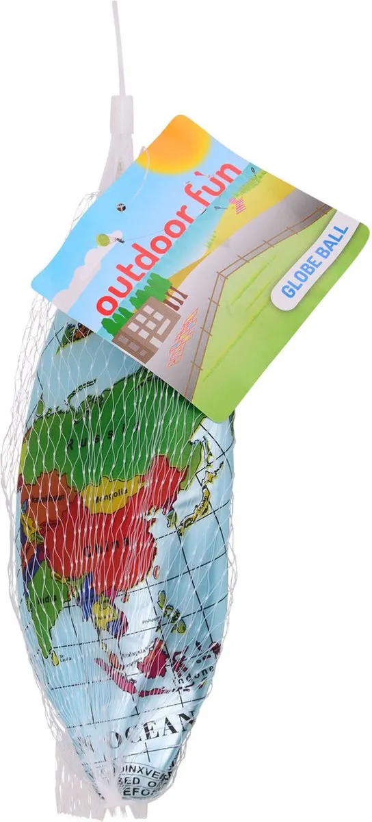 Johntoy Opblaasbare Wereldbol 20cm - Multicolor