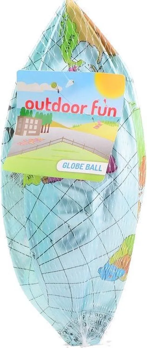 Johntoy Opblaasbare Wereldbol 20cm - Multicolor