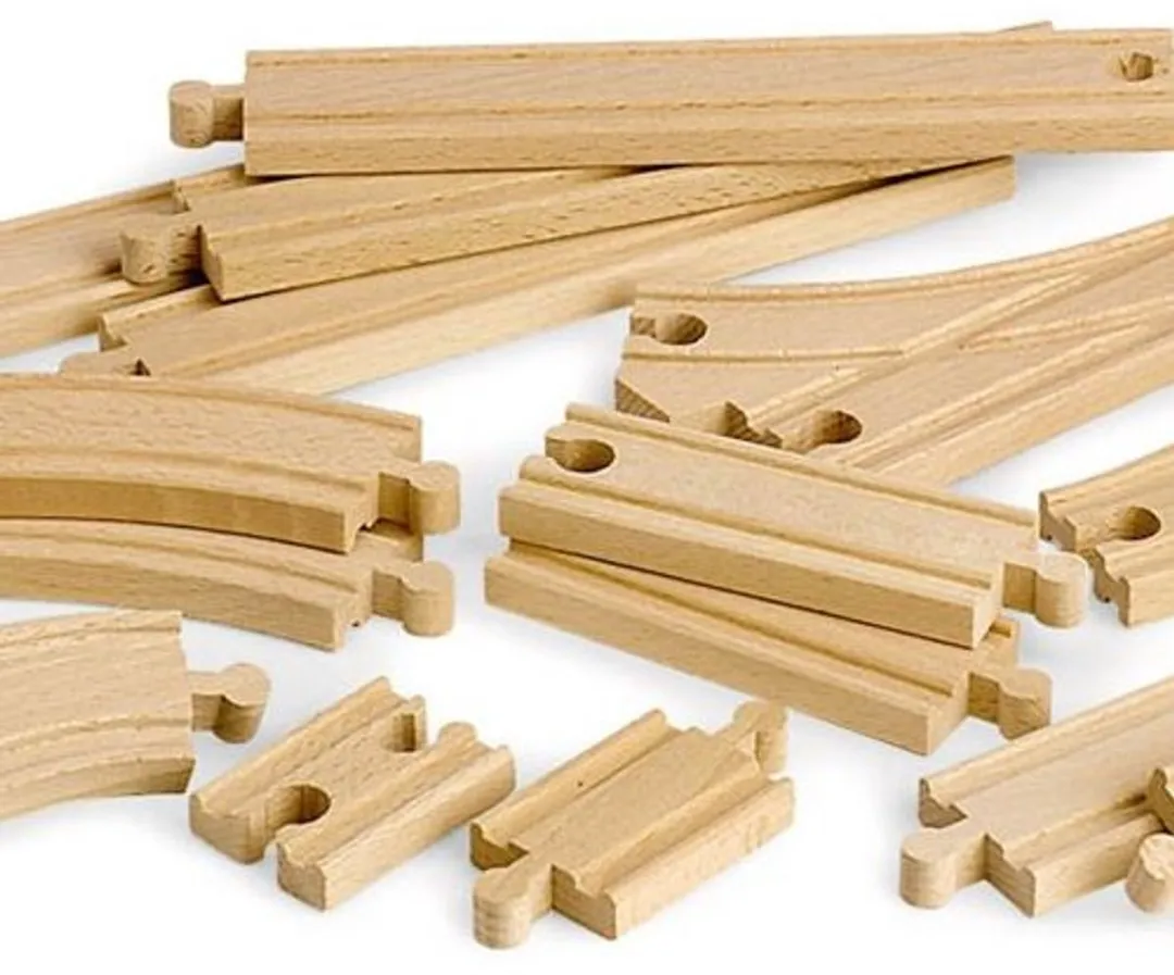 BRIO Midi Rails Uitbreidingsset 33402 - 16 Stuks - Bruin