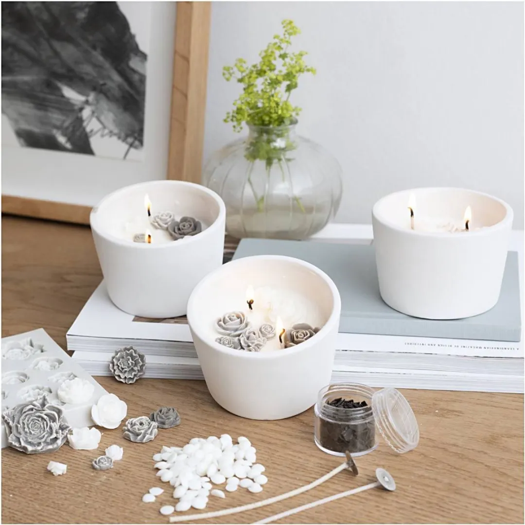Creativ Company Hobbyset Kaarsen Maken Roos - Multi Kleuren
