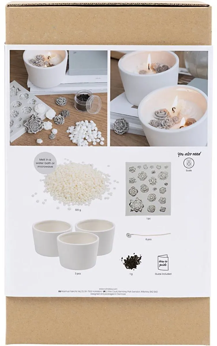 Creativ Company Hobbyset Kaarsen Maken Roos - Multi Kleuren