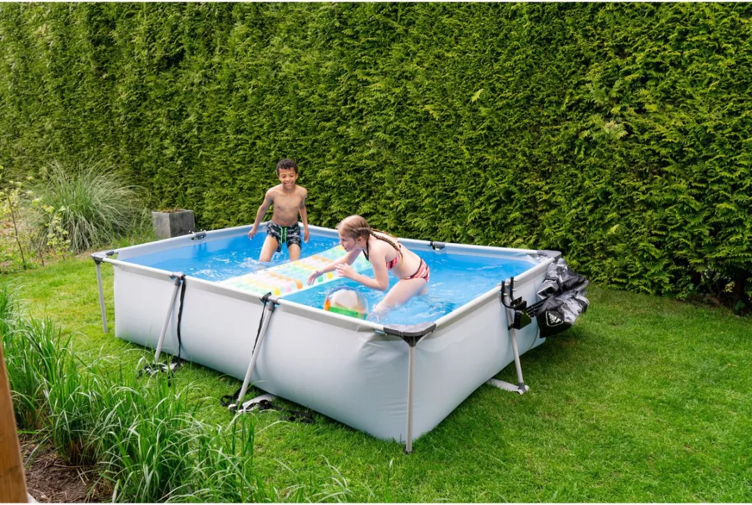 EXIT Toys Zwembad 300x200x65cm - 3700L - Lichtgrijs