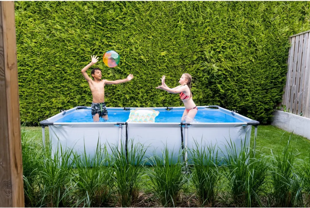 EXIT Toys Zwembad 300x200x65cm - 3700L - Lichtgrijs