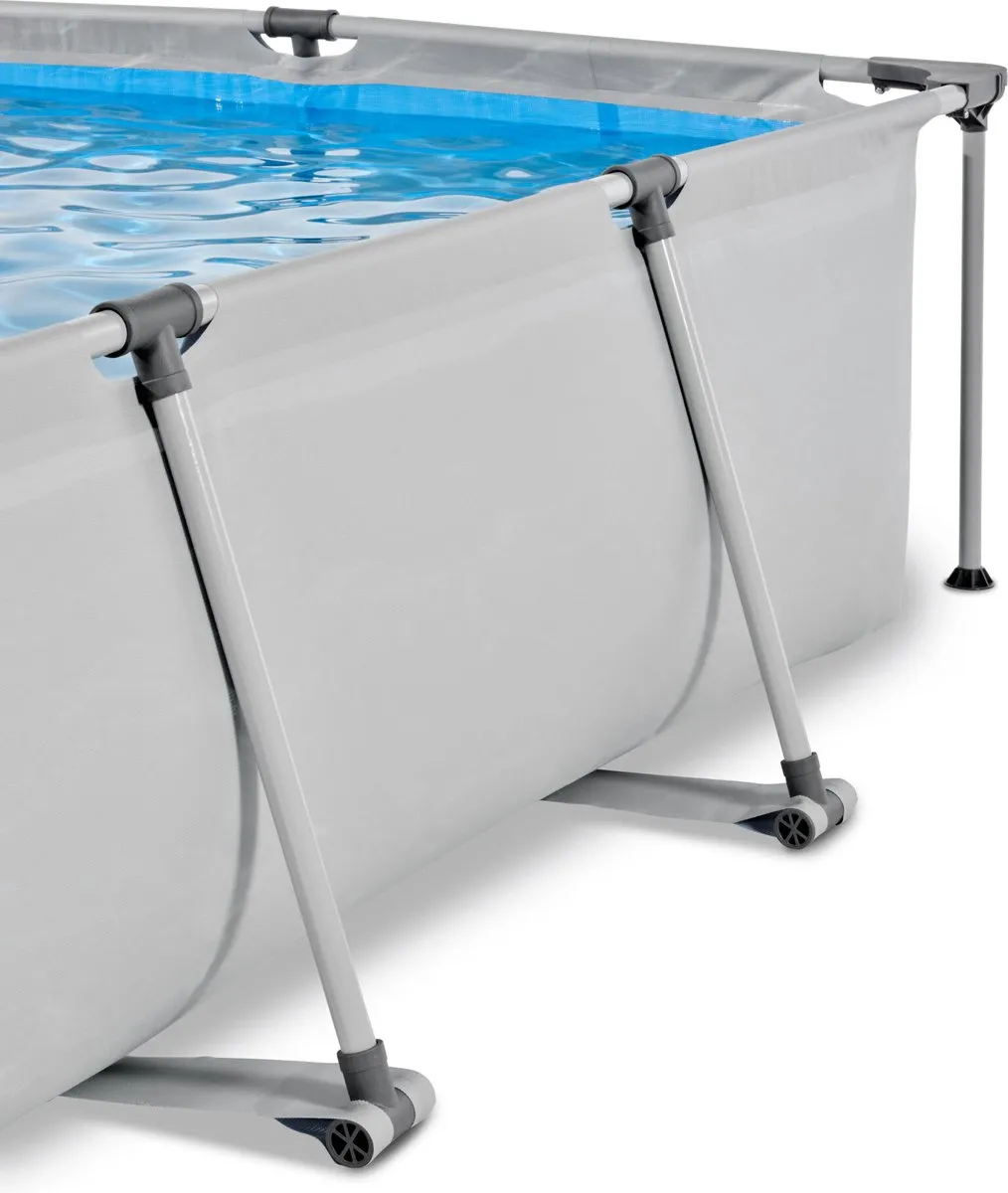 EXIT Toys Zwembad 300x200x65cm - 3700L - Lichtgrijs - afbeelding 6 van 6