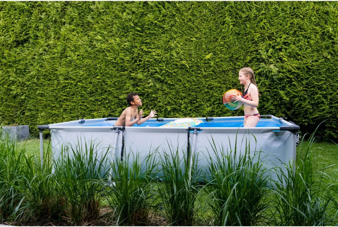 EXIT Toys Zwembad 300x200x65cm - 3700L - Lichtgrijs