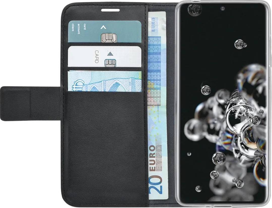 Azuri Samsung Galaxy S20 Ultra Walletcase - Zwart