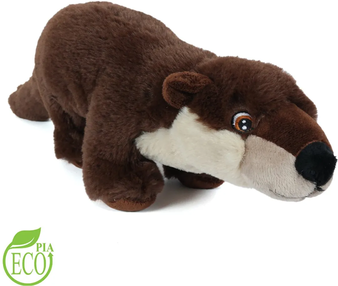 PIA Soft Toys Eco Knuffel Otter 26cm - Bruin/Crème