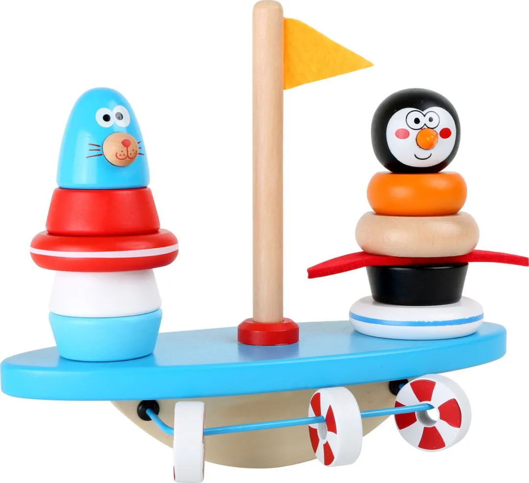 Small Foot South Pole Puzzle Balancer - Wit