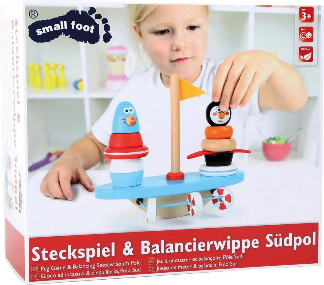 Small Foot South Pole Puzzle Balancer - Wit