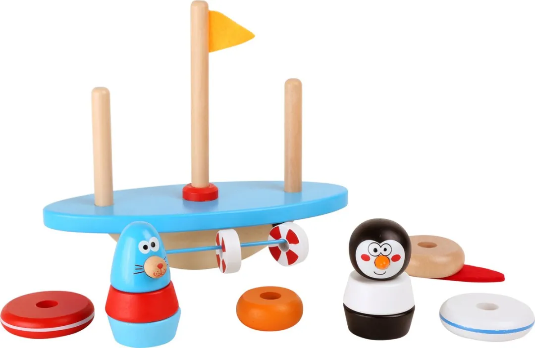 Small Foot South Pole Puzzle Balancer - Wit