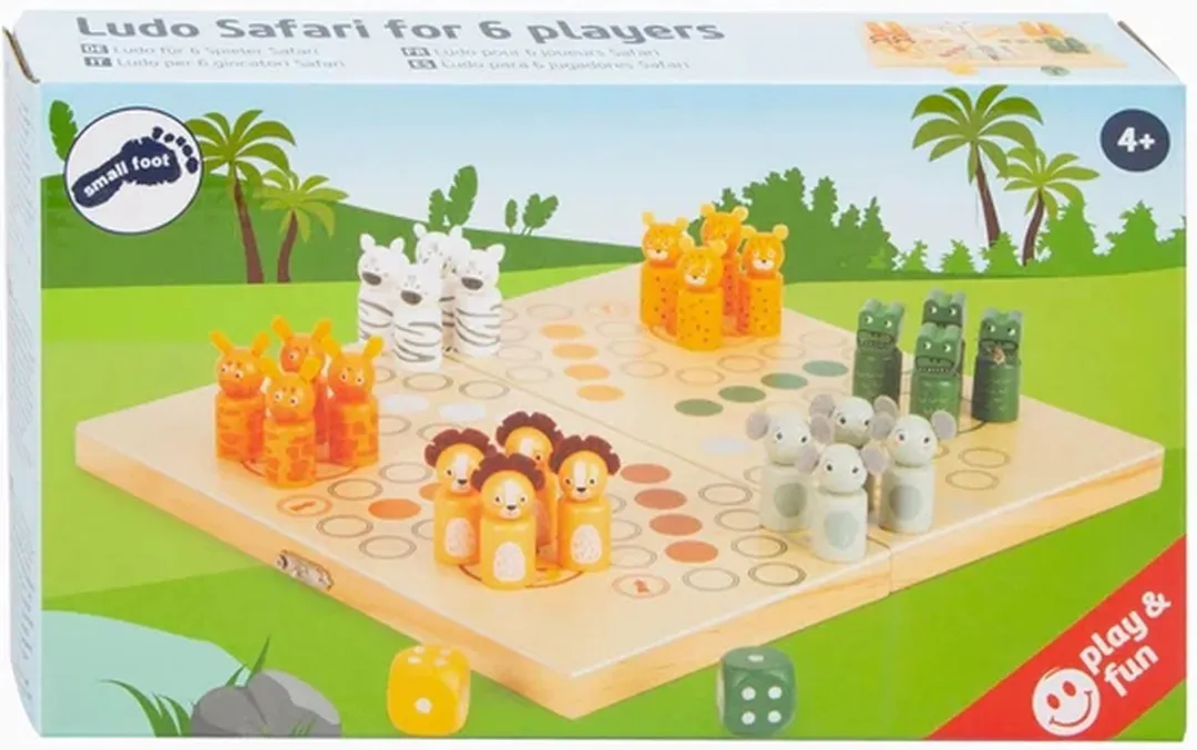 Small Foot Houten Ludo Safari - 6 Spelers