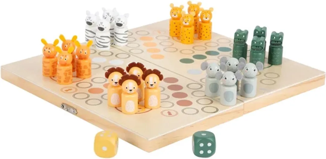 Small Foot Houten Ludo Safari - 6 Spelers - afbeelding 6 van 6