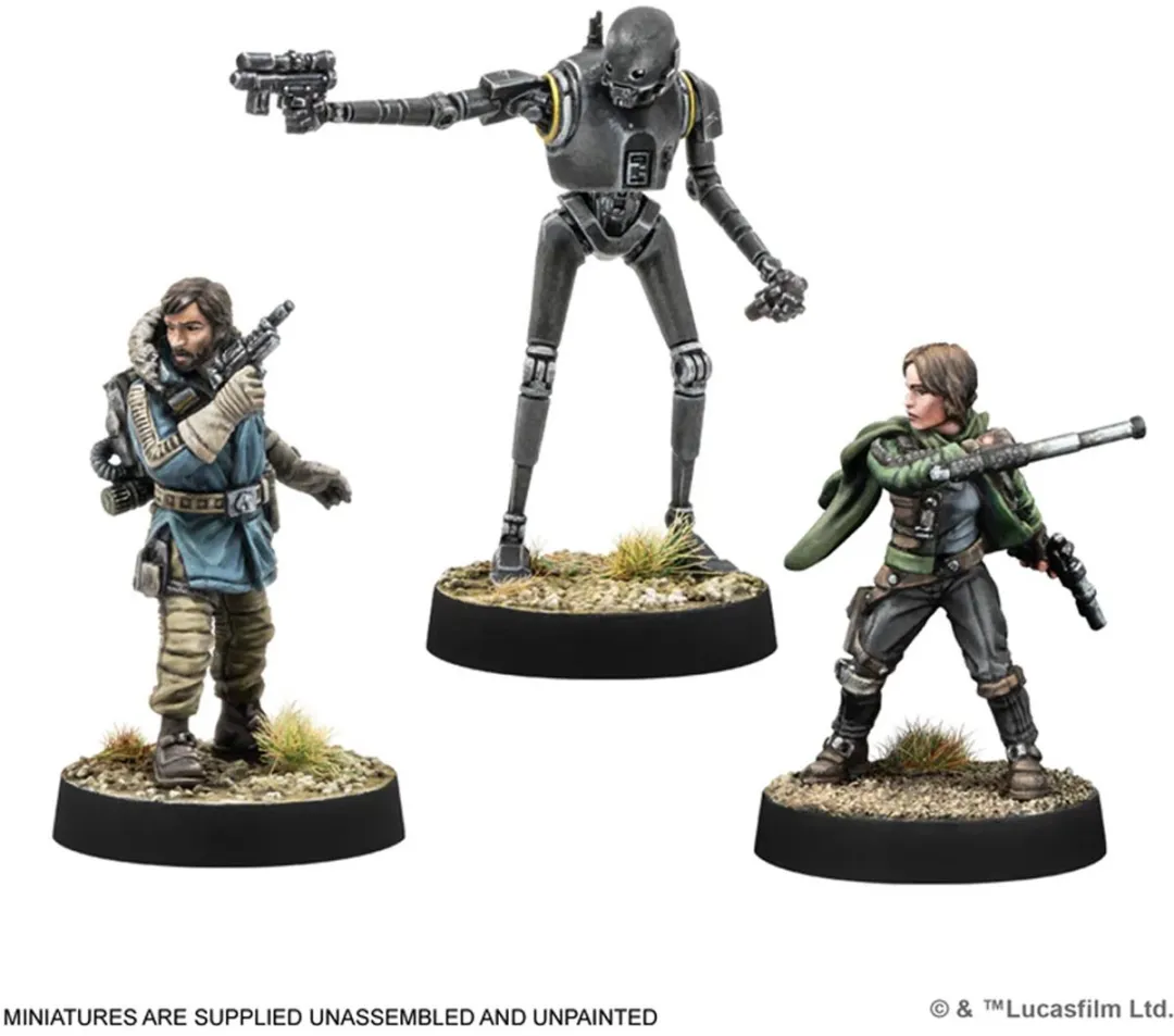 Atomic Mass Games Star Wars Legion SWQ39 Uitbreiding - Cassian Andor, Jyn Erso & K-2SO