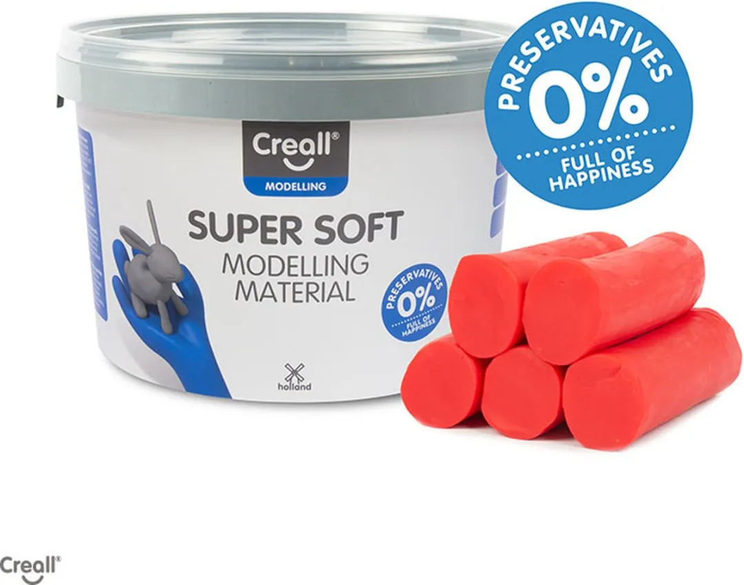 Creall Super Soft Klei Rood 1750g