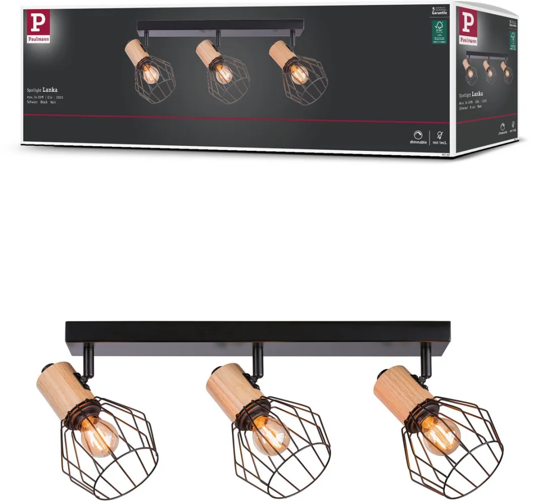 Paulmann Spotlight Lanka E14 3x20W Dimbare Spot
