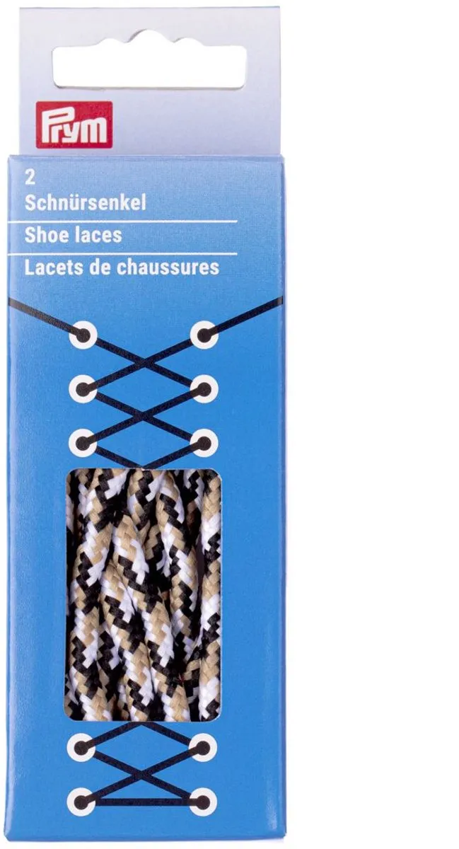 Prym Platte Veters 1500mm - Zwart
