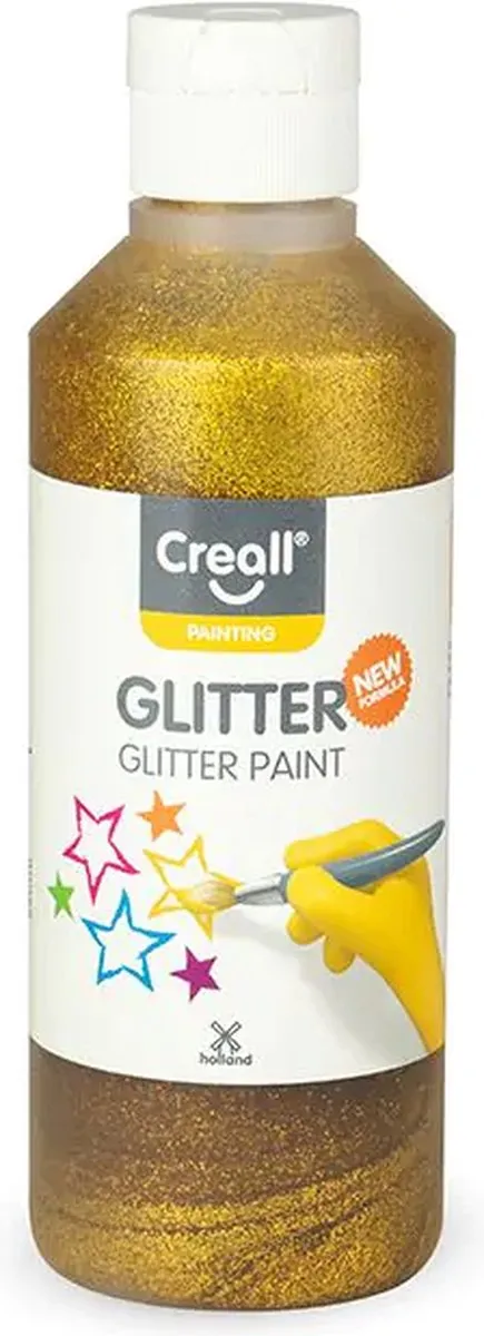 Creall Glitterverf Goud 250ml